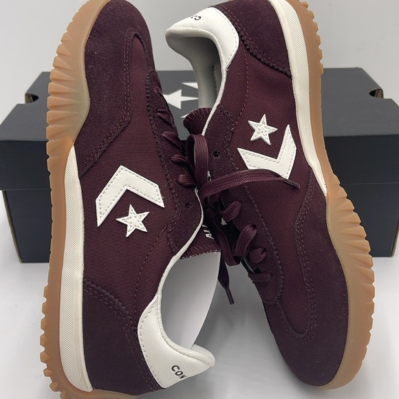 Converse Men’s RUN STAR TRAINER OX BLOODSTONE/EGRET/WHITE A13360C Sneakers - Picture 11 of 16